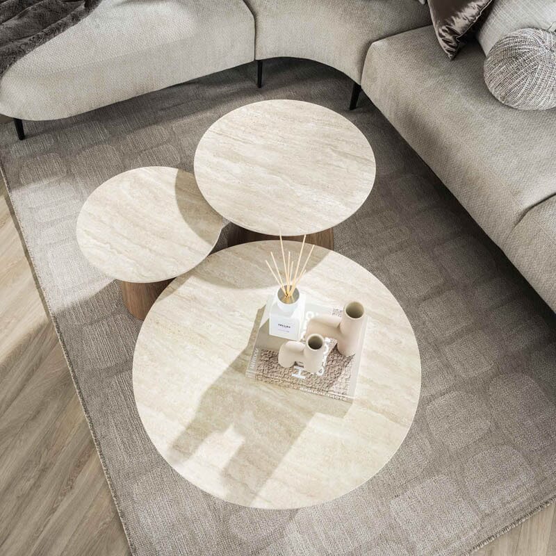 Table Salon Céramique Vue Dessus