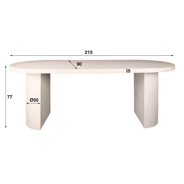 Les dimensions du Table à Manger Marbre moderne