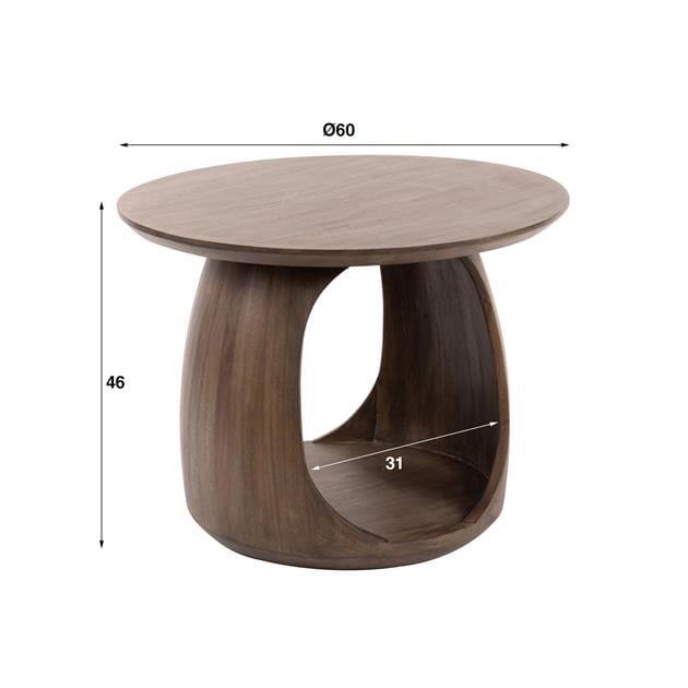 Table d&#39;Appoint Acacia M Dimensions