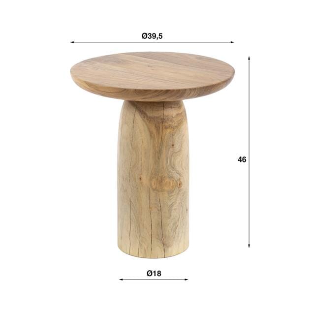 Table d&#39;Appoint Acacia Massif L Dimensions
