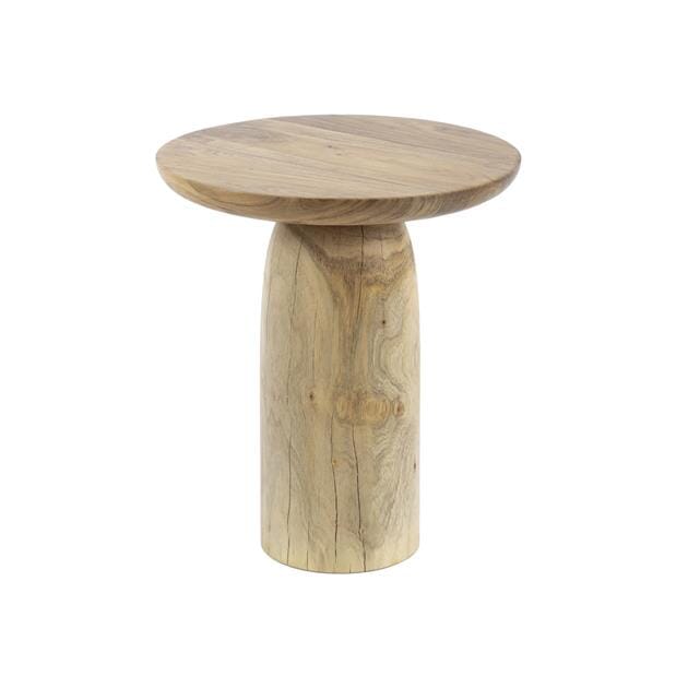 Table d&#39;Appoint Acacia Massif L Fond Blanc