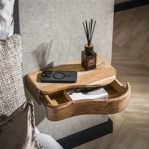 Table de Chevet Acacia Massif Tiroir