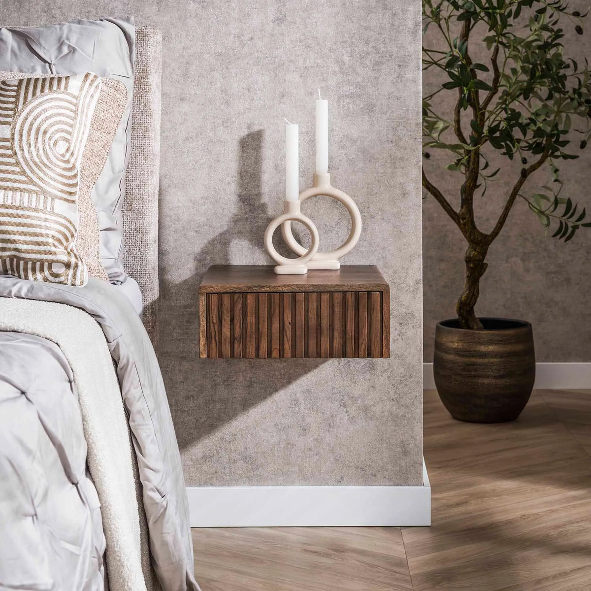 Table de Chevet Acacia Suspendu