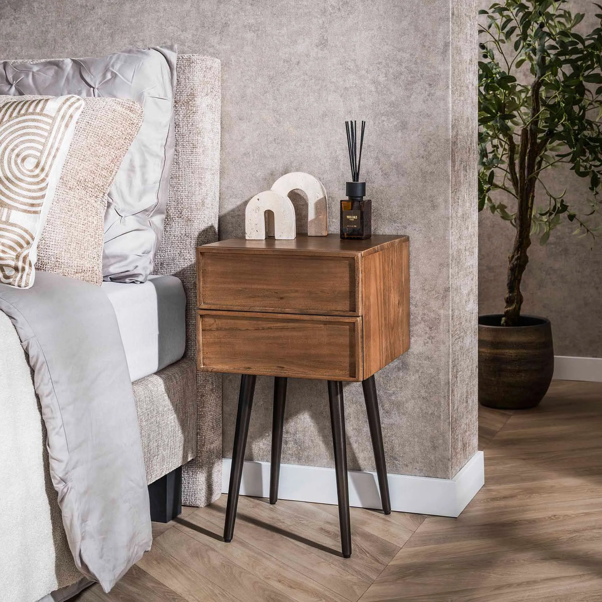 Table de Chevet Bois Acacia