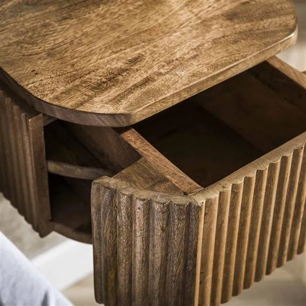 Table de Chevet Bois Suspendue Details