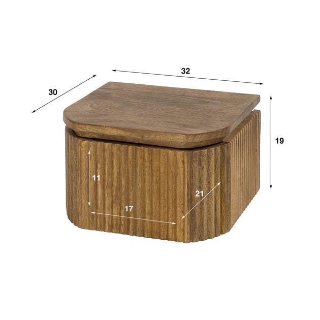 Table de Chevet Bois Suspendue Dimensions