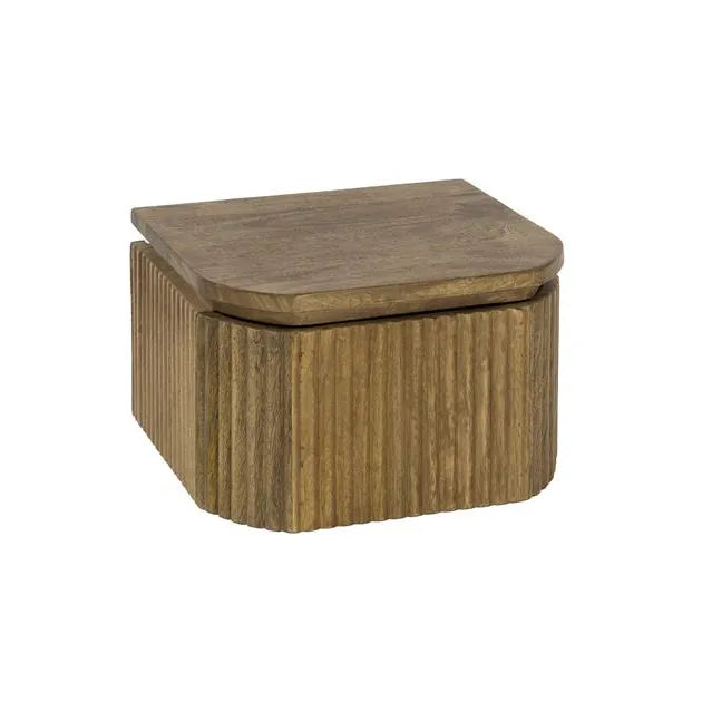 Table de Chevet Bois Suspendue Fond Blanc