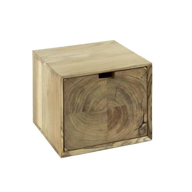 Table de Chevet Suspendue Tiroir Fond Blanc