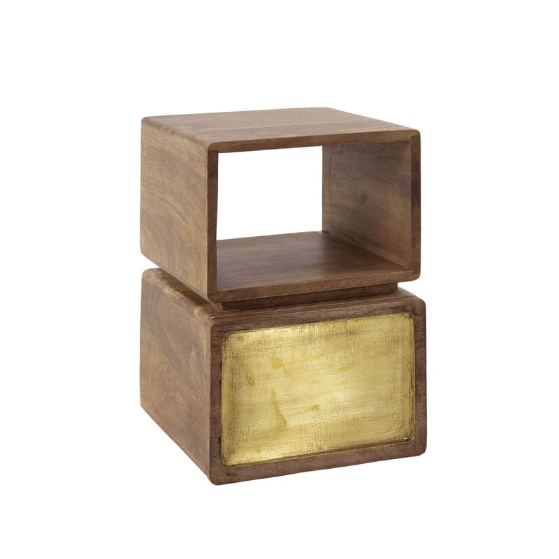 Table de chevet Bois Originale Fond Blanc