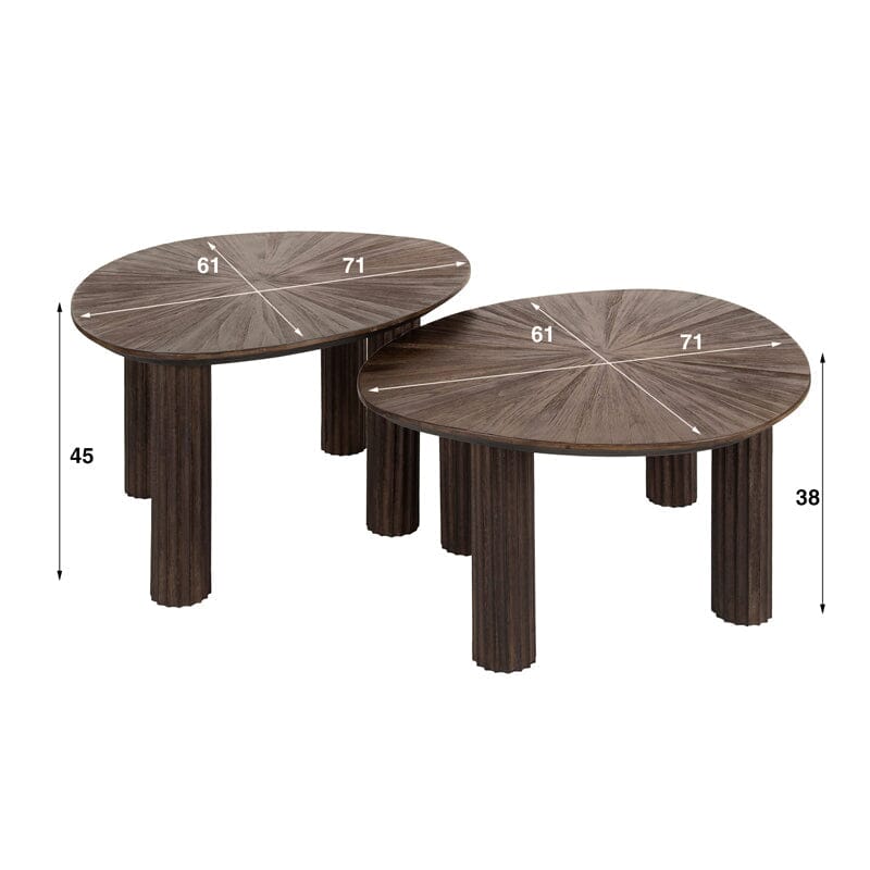 Tables d&#39;Appoint Bois Dimensions