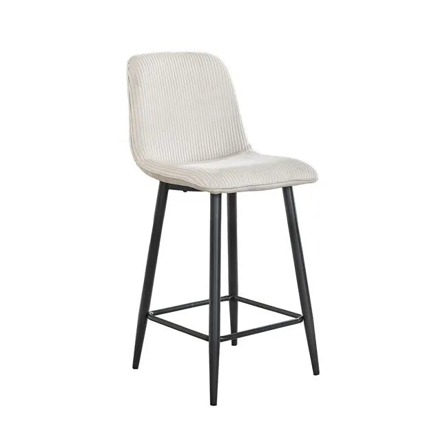 Tabouret de Bar Metal Blanc Fond Blanc