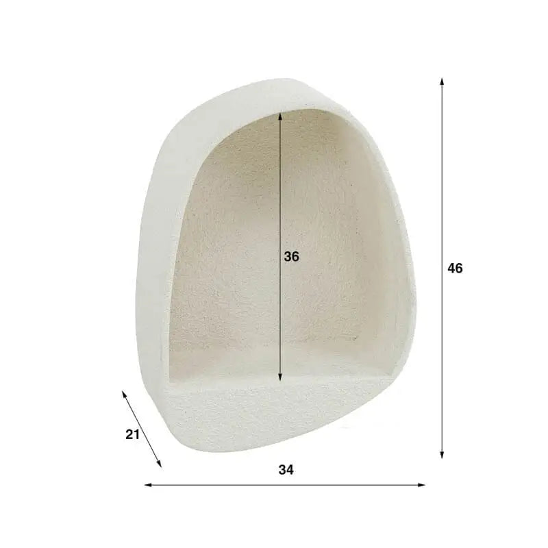 Étagère murale goutte élégamment fixée au mur avec une bande discrète