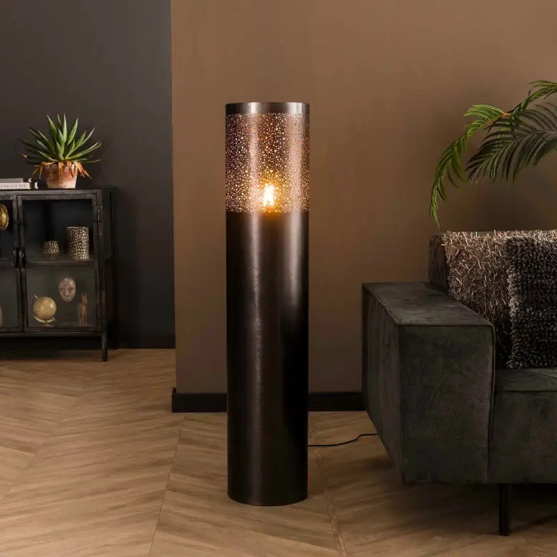 Lampadaire Metal cylindre 120 cm Elégant Pour une ambiance relaxante