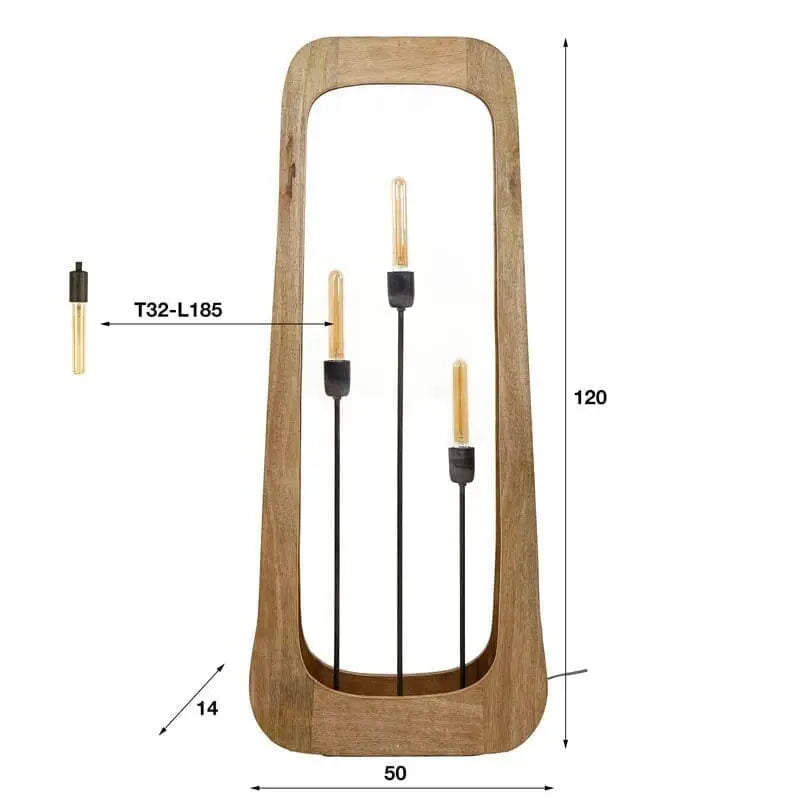 Lampadaire Salon Bois dimensions