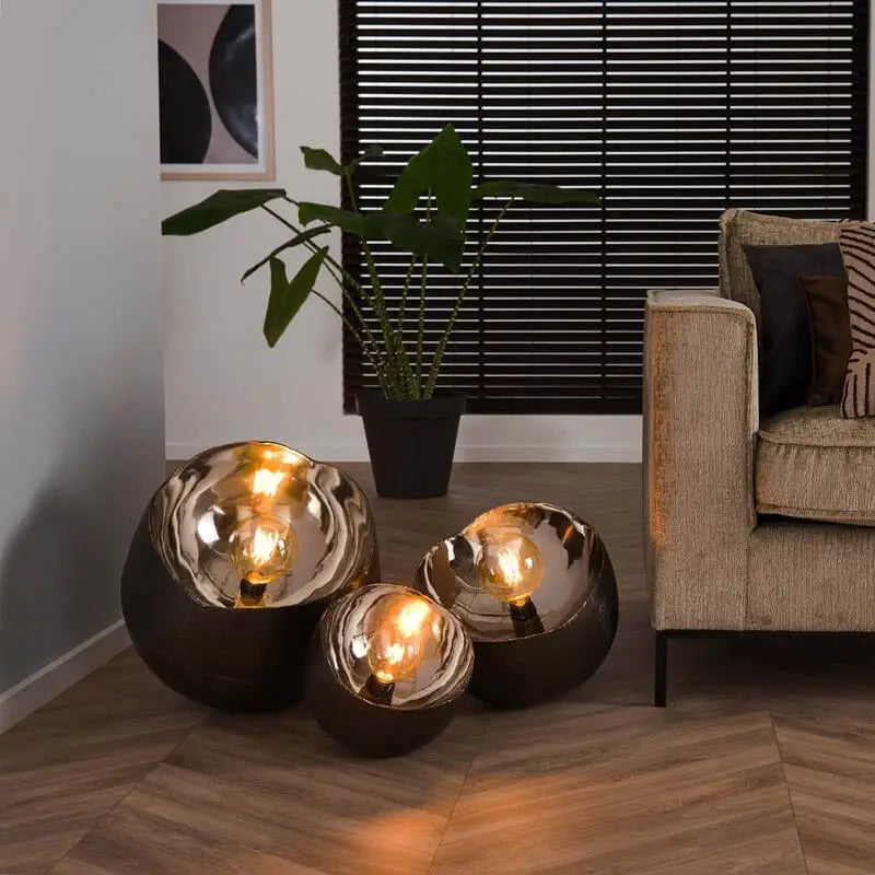 Lampe A Poser Style Industriel Miroir 28 CM