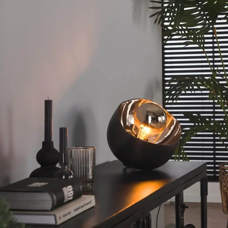 Lampe A Poser Style Industriel Miroir 28 CM