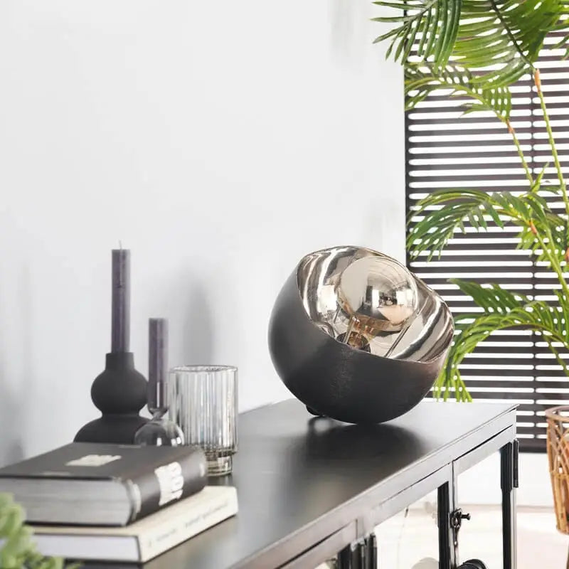 Lampe A Poser Style Industriel Miroir 28 CM