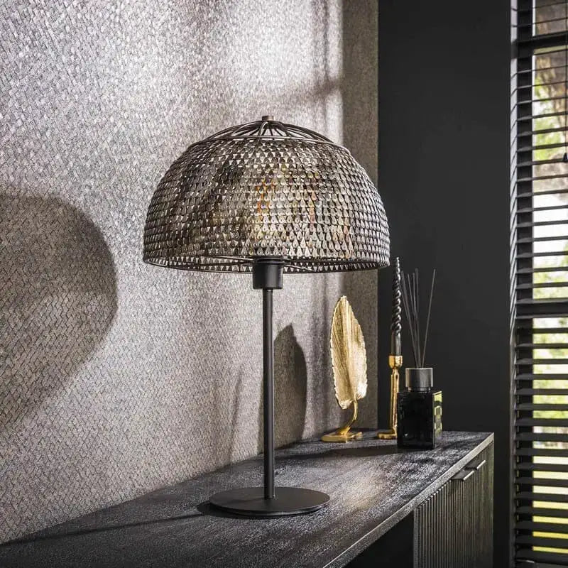 Lampe de table en métal vintage  