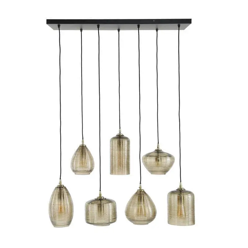 Luminaire Suspendu En Verre Avec Font Blanc - Design Élégant et Fonctionnalité Avancée