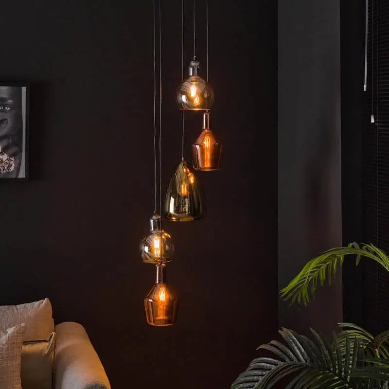Lustre 5 Lampes Design