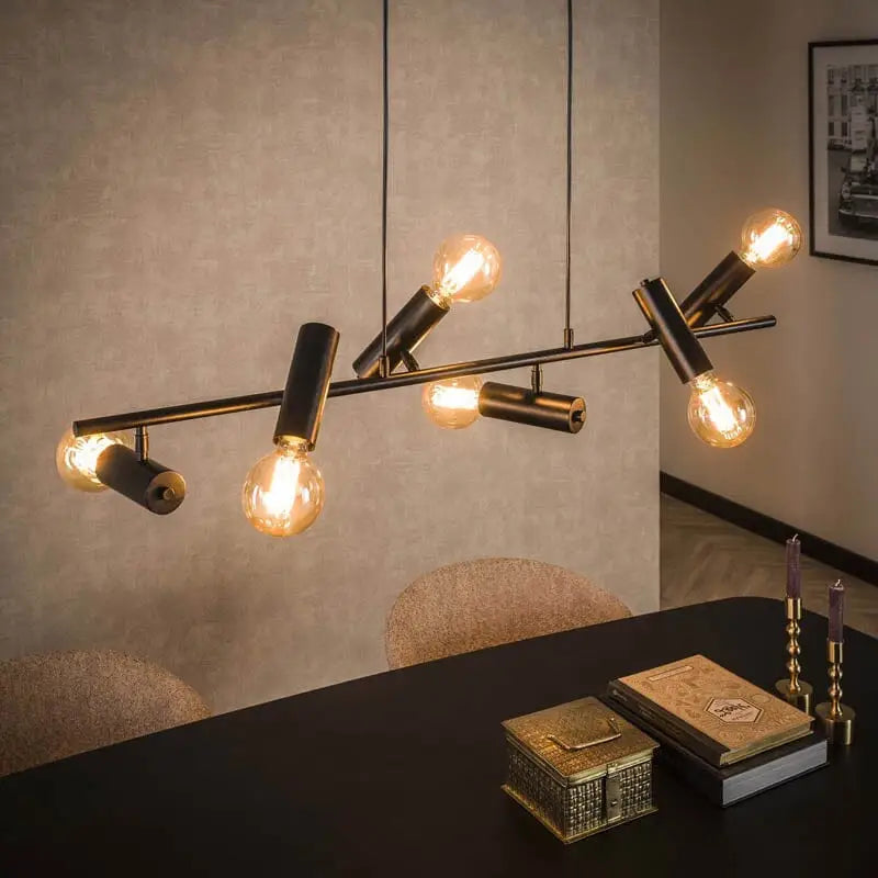 Lustre Metal 6 Lampes