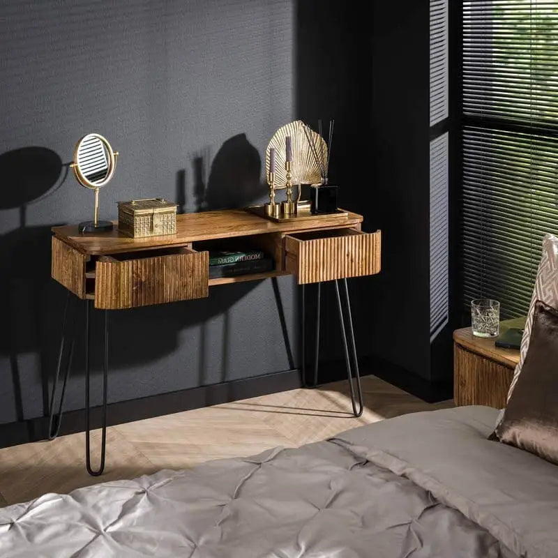 Meuble Coiffeuse en Manguier  Un Mélange de Style