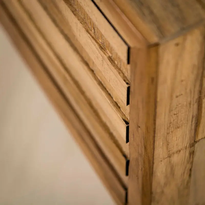 Meuble TV Industriel Bois De Teck Recyclé lyadesign 