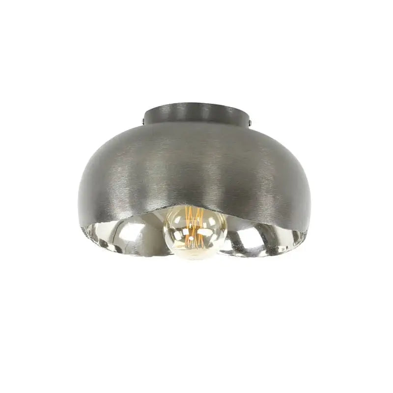 Plafonnier industriel installe dans cuisine moderne