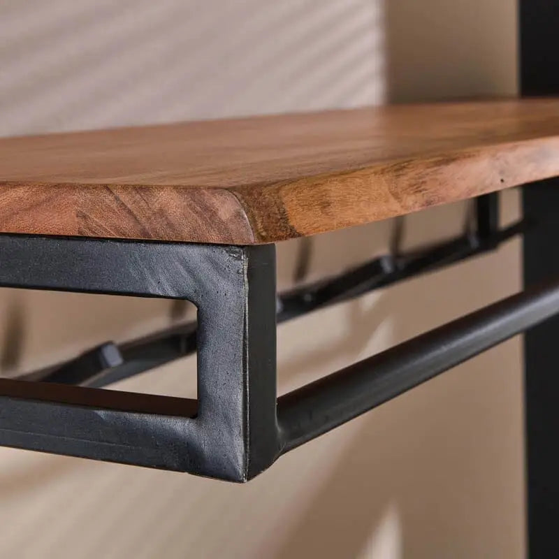 Porte-manteau Mural Etagère bois