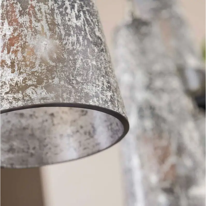 Suspension Industrielle Verre 7 Cônes Marbrés lyadesign 