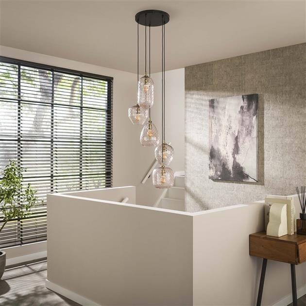 Suspension luminaire avec abat-jours réglables jusqu&#39;à 180 cm