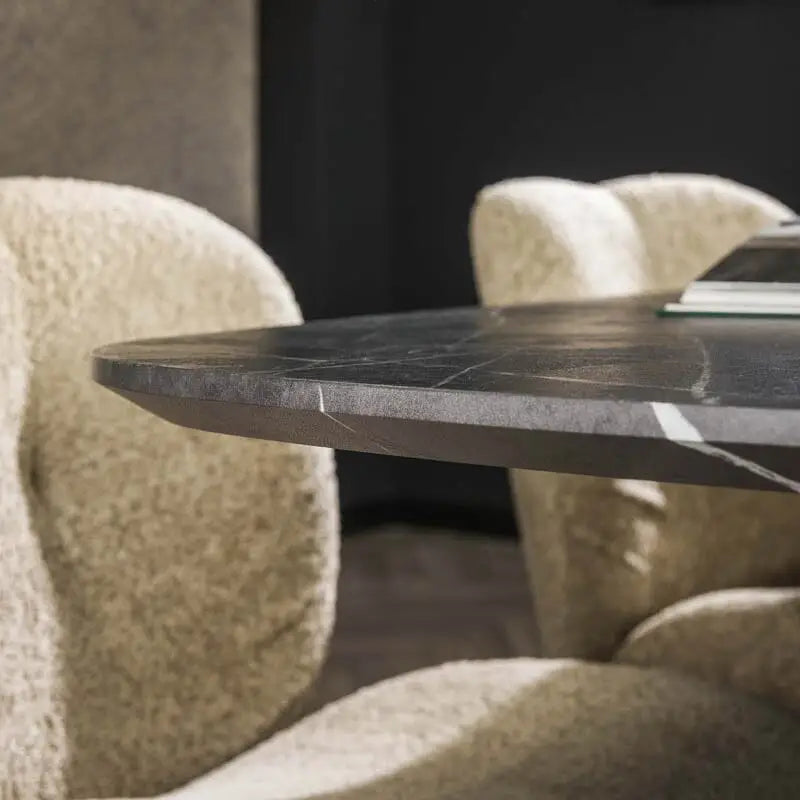 Table à manger ovale bois industriel - Design Scandinave Intemporel