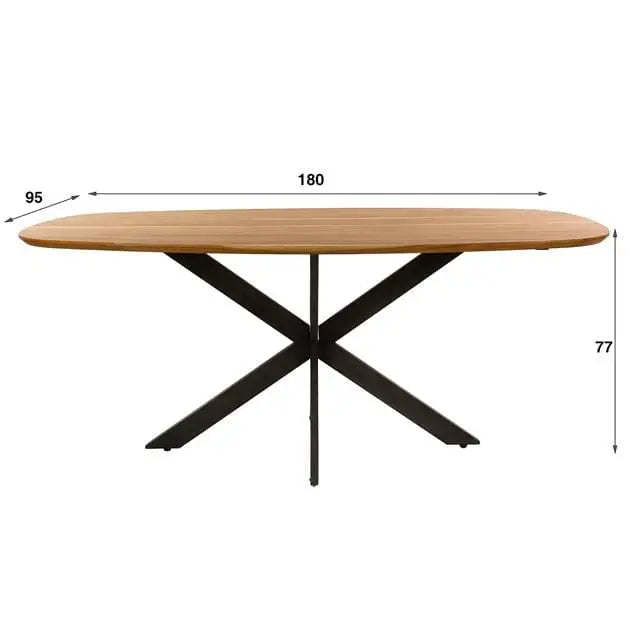 Table a manger bois massif  dimensions 180 cm