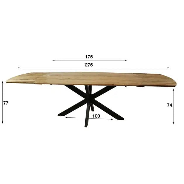 Les dimensions du table manger extensible