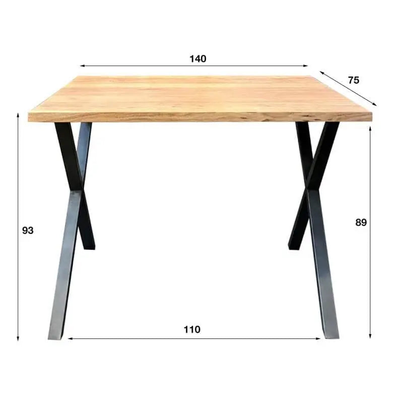 table bar industrielle dimensions