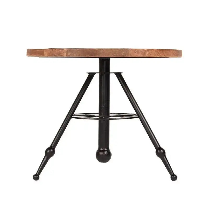 Table Basse Industrielle Ronde Trépied Métal 60x60 lyadesign 