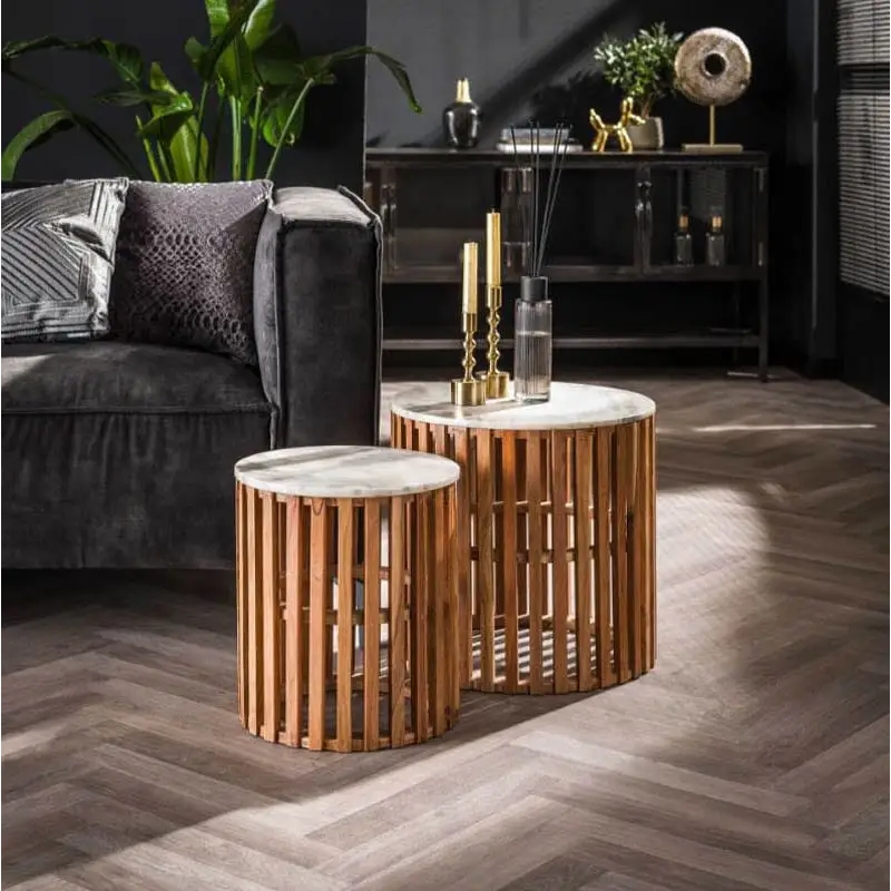 Table Basse Marbre Blanc