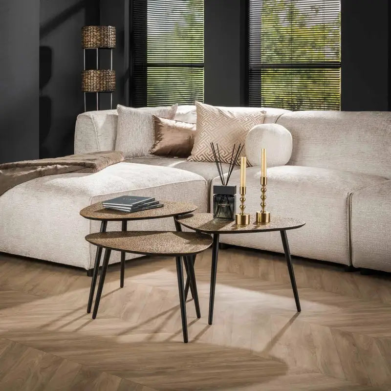  Table Basse Métal Industrielle