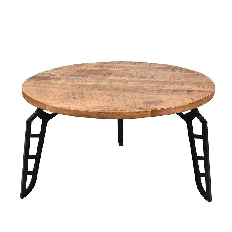 Table Basse Ronde En Bois Structure Métal