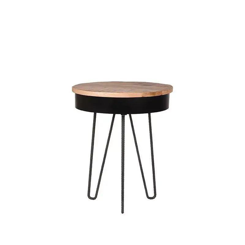 Table Basse Ronde Noire