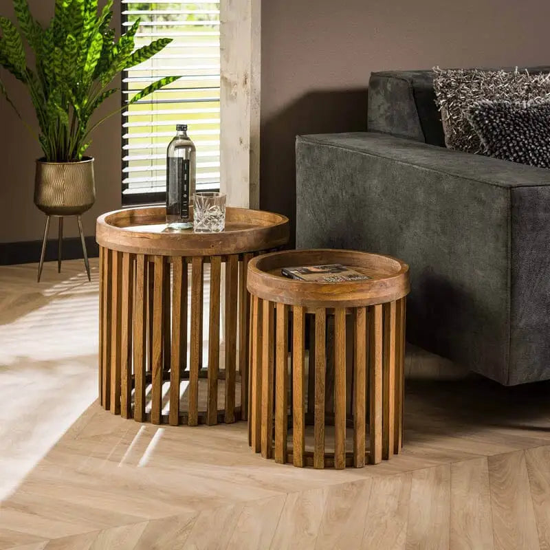Table D'Appoint Bois Ronde