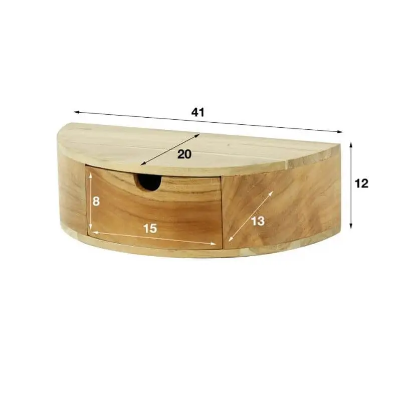 Table De Chevet Arrondie Suspendue