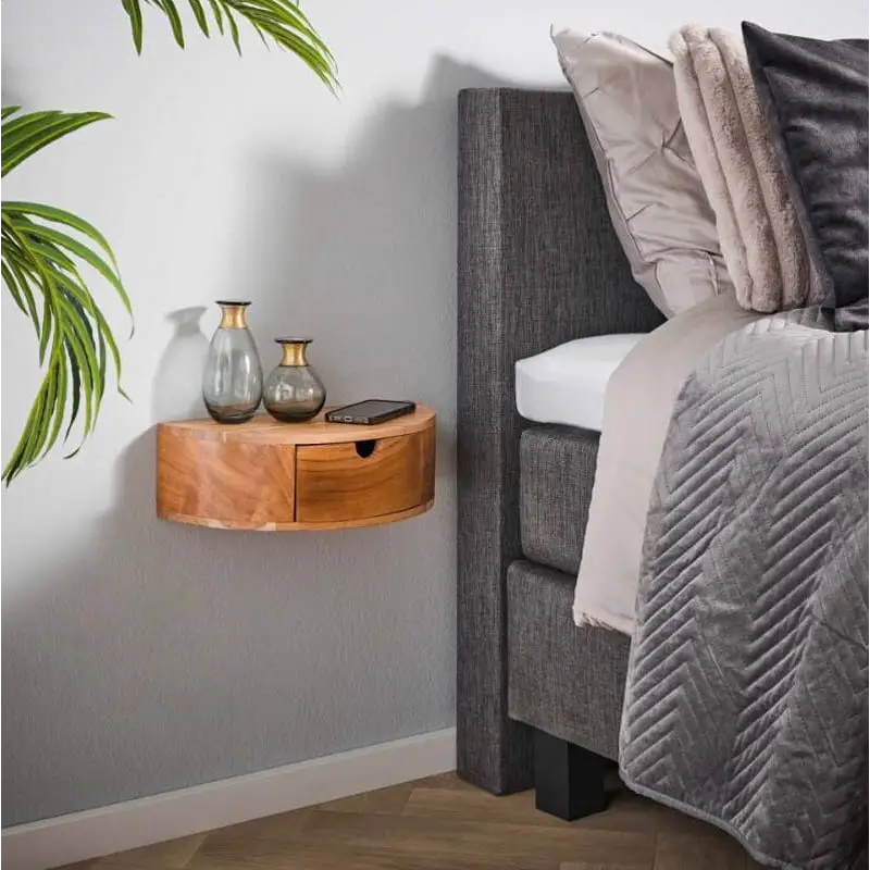 Table De Chevet Arrondie Suspendue