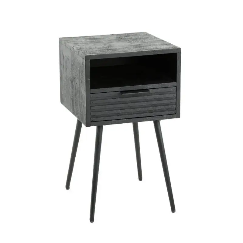 Table De chevet Bois Noir