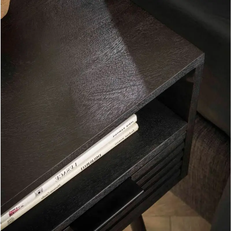 Table De chevet Bois Noir