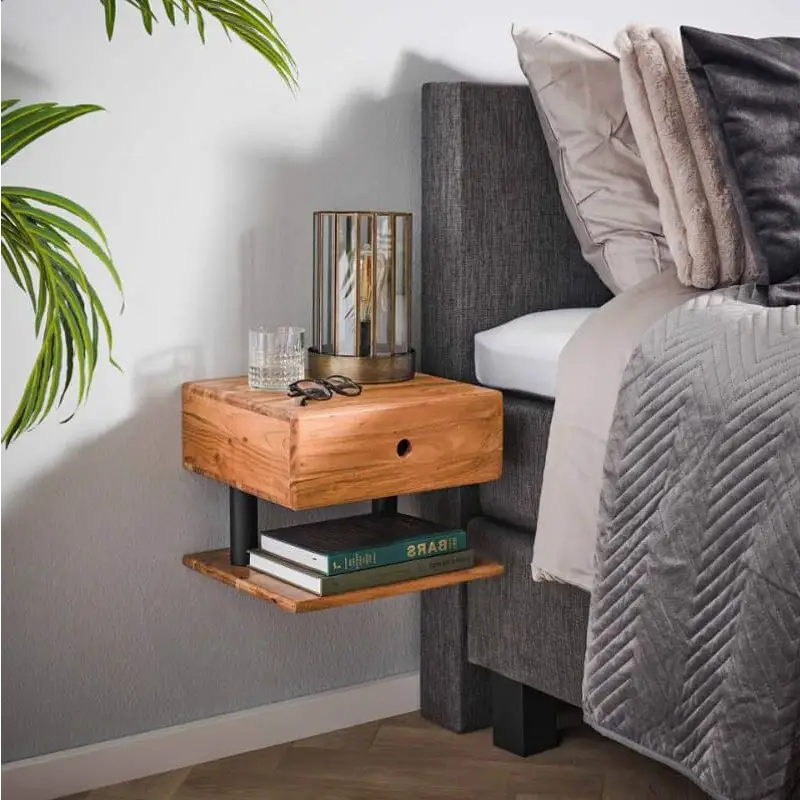 Table de chevet suspendue Acacia