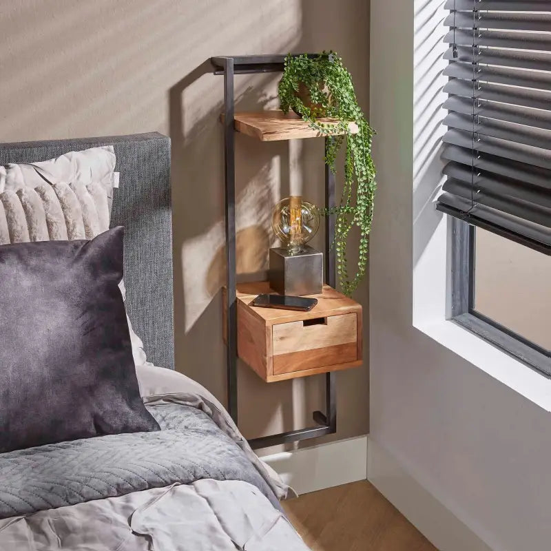 Table De Chevet Suspendue Acacia