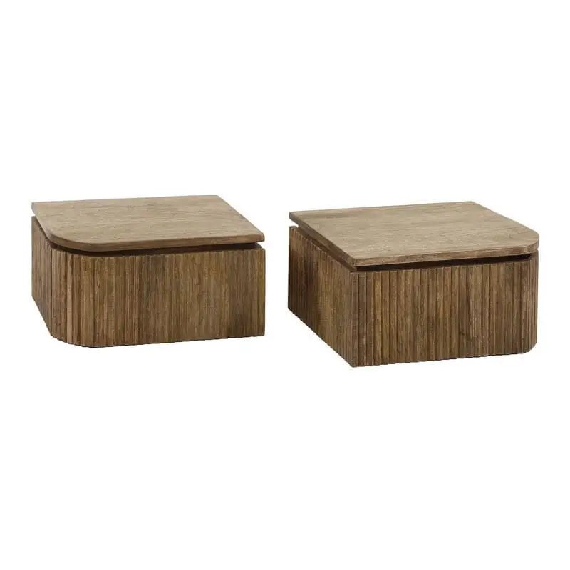 Table de chevet flottante avec tiroir - Vue de profil