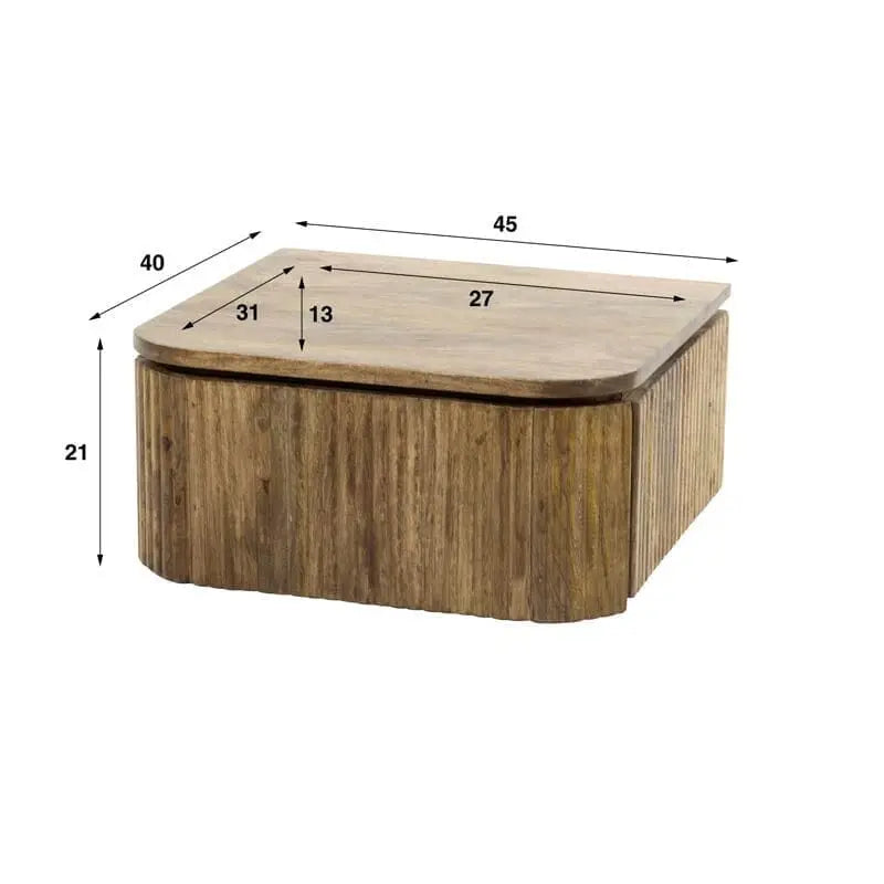 Table De Nuit Murale Manguier dimensions