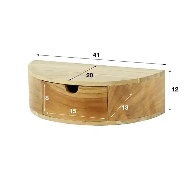 Table de Nuit Ronde Tiroir  dimensions